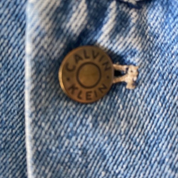 Men's Vintage Calvin Klein (subtle logo) Naturally Distressed Jean Jacket - XL - Picture 7 of 13